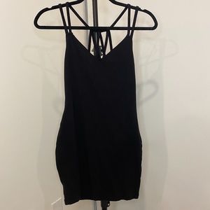 Black Strappy body-con dress